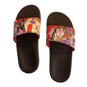 Nike Slide Sandals Hawaiian Print
